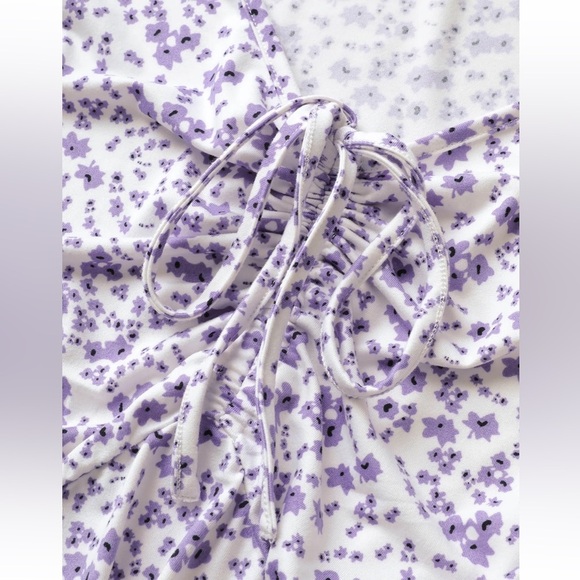 BloomChic Plus Size 2XL Ditsy Floral Elastic Waist Knot Drawstring Dress - Picture 10 of 11